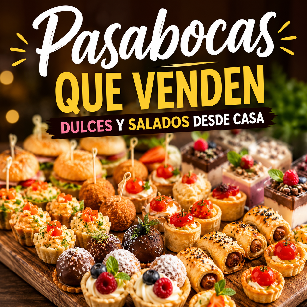 Emprende con creación de pasabocas +3 bonos +GANA  $1.500.000 al mes