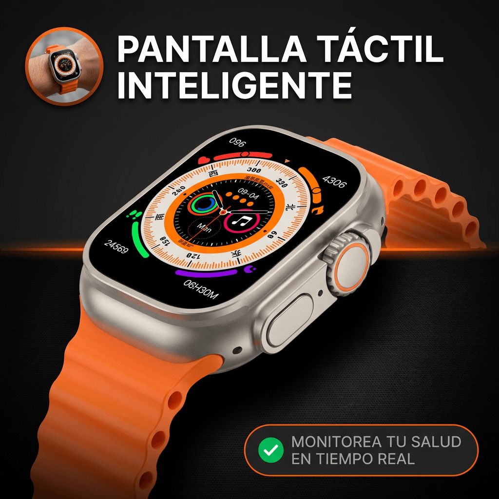 Combo Smartwatch Ultra - Reloj inteligente + audífonos + 7 correas