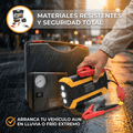 Kit de Emergencia vehicular  4-en-1 - Arrancador de Batería + Compresor de Aire + Power Bank + Linterna LED.